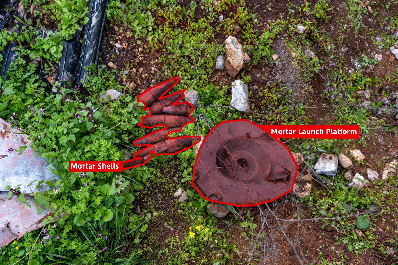 Mortar shell and launch platform 