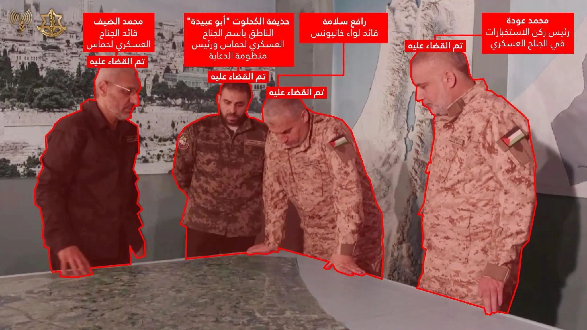 قيادة الجناح العسكري لحماس التي تم اغتيالها