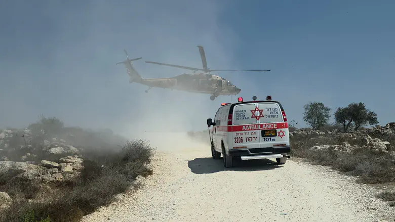 זירת פיגוע הדקירה בשומרון